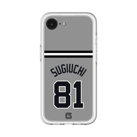 スリムプロテクションプレミアムケース［ 読売ジャイアンツ - #81 SUGIUCHI - ビジター ］