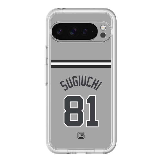 スリムプロテクションプレミアムケース［ 読売ジャイアンツ - #81 SUGIUCHI - ビジター ］