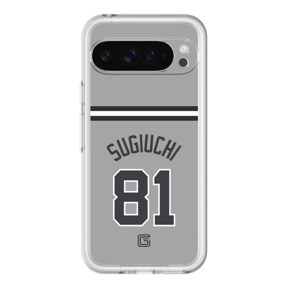 スリムプロテクションプレミアムケース［ 読売ジャイアンツ - #81 SUGIUCHI - ビジター ］