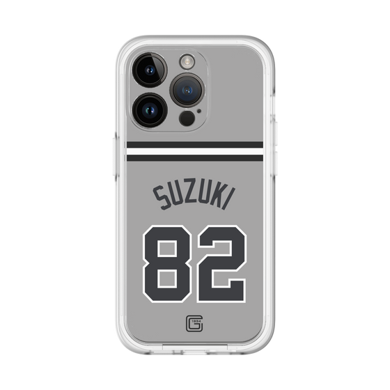 スリムプロテクションプレミアムケース［ 読売ジャイアンツ - #82 SUZUKI - ビジター ］