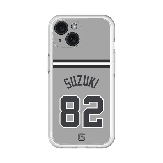 スリムプロテクションプレミアムケース［ 読売ジャイアンツ - #82 SUZUKI - ビジター ］
