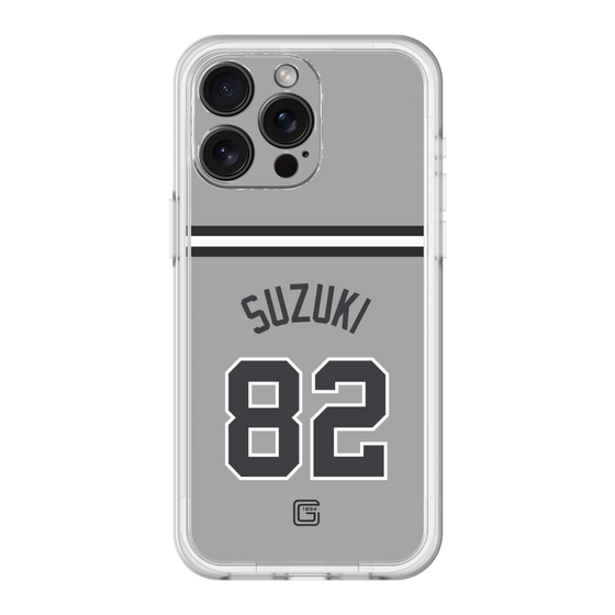 スリムプロテクションプレミアムケース［ 読売ジャイアンツ - #82 SUZUKI - ビジター ］