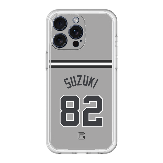 スリムプロテクションプレミアムケース［ 読売ジャイアンツ - #82 SUZUKI - ビジター ］