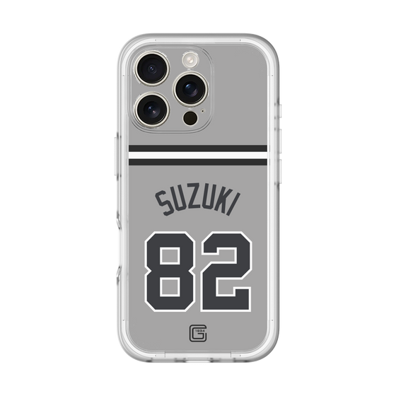 スリムプロテクションプレミアムケース［ 読売ジャイアンツ - #82 SUZUKI - ビジター ］