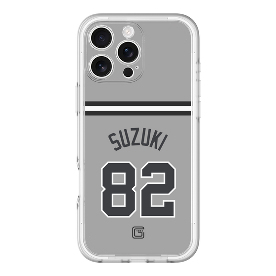 スリムプロテクションプレミアムケース［ 読売ジャイアンツ - #82 SUZUKI - ビジター ］