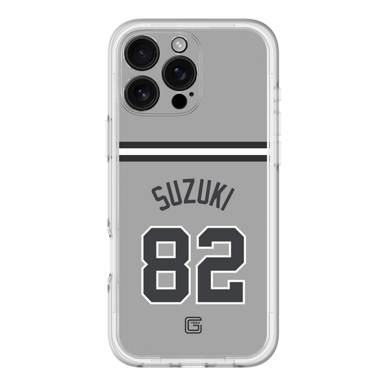 スリムプロテクションプレミアムケース［ 読売ジャイアンツ - #82 SUZUKI - ビジター ］