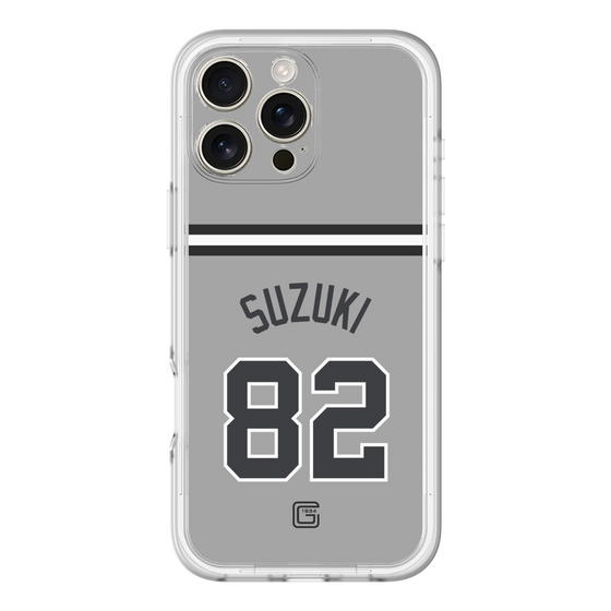 スリムプロテクションプレミアムケース［ 読売ジャイアンツ - #82 SUZUKI - ビジター ］