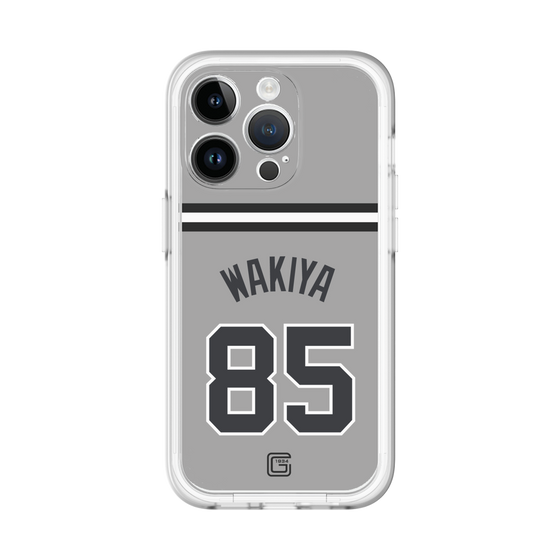 スリムプロテクションプレミアムケース［ 読売ジャイアンツ - #85 WAKIYA - ビジター ］