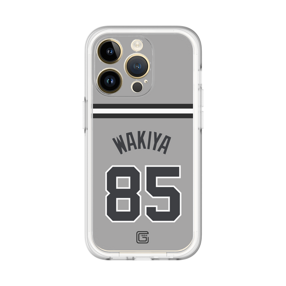 スリムプロテクションプレミアムケース［ 読売ジャイアンツ - #85 WAKIYA - ビジター ］