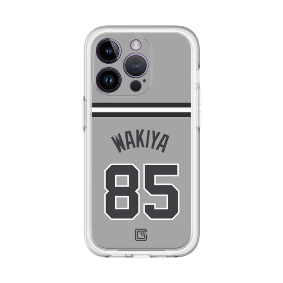 スリムプロテクションプレミアムケース［ 読売ジャイアンツ - #85 WAKIYA - ビジター ］
