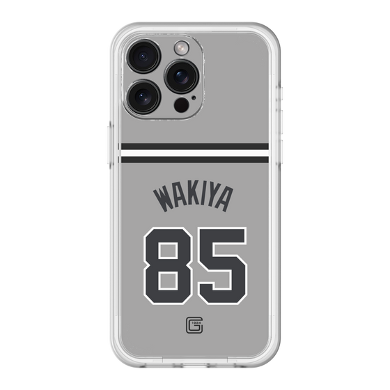 スリムプロテクションプレミアムケース［ 読売ジャイアンツ - #85 WAKIYA - ビジター ］