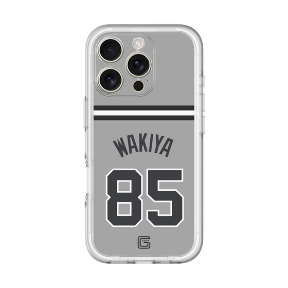 スリムプロテクションプレミアムケース［ 読売ジャイアンツ - #85 WAKIYA - ビジター ］
