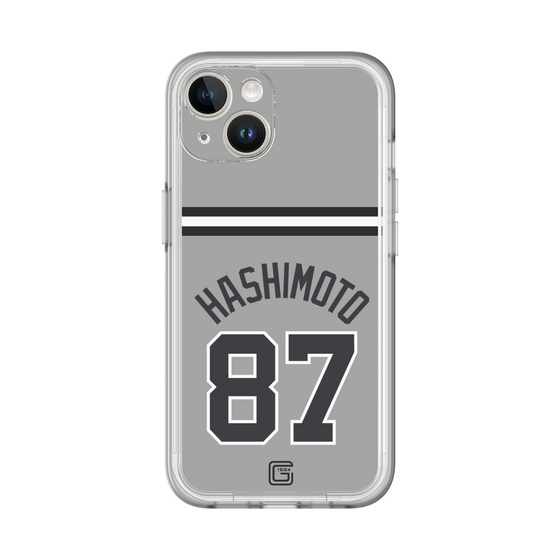 スリムプロテクションプレミアムケース［ 読売ジャイアンツ - #87 HASHIMOTO - ビジター ］
