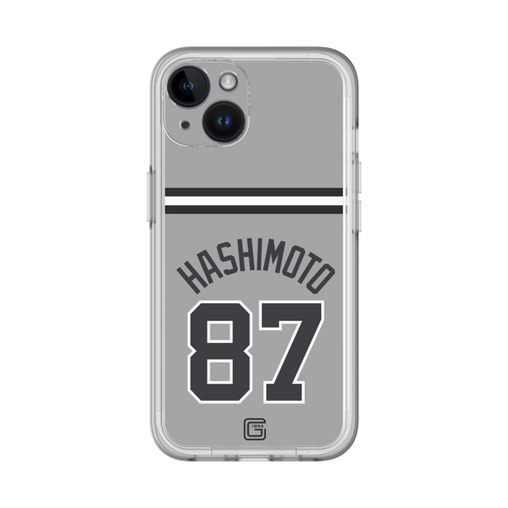 スリムプロテクションプレミアムケース［ 読売ジャイアンツ - #87 HASHIMOTO - ビジター ］