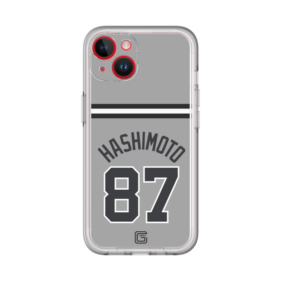 スリムプロテクションプレミアムケース［ 読売ジャイアンツ - #87 HASHIMOTO - ビジター ］