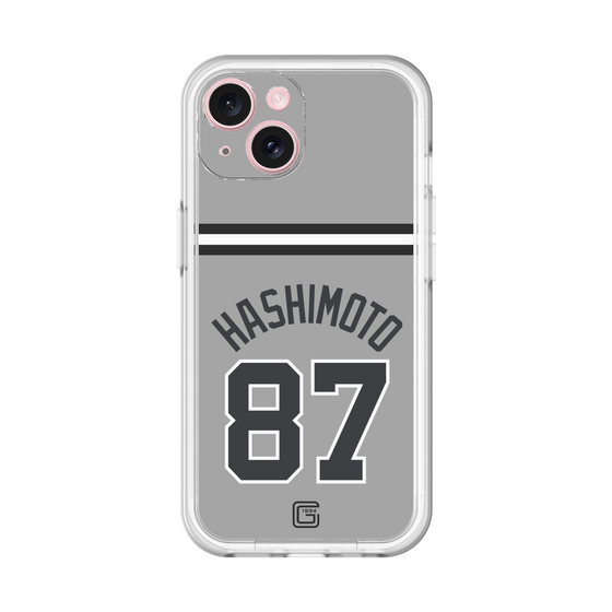 スリムプロテクションプレミアムケース［ 読売ジャイアンツ - #87 HASHIMOTO - ビジター ］