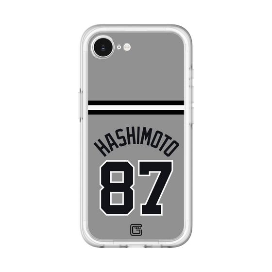 スリムプロテクションプレミアムケース［ 読売ジャイアンツ - #87 HASHIMOTO - ビジター ］
