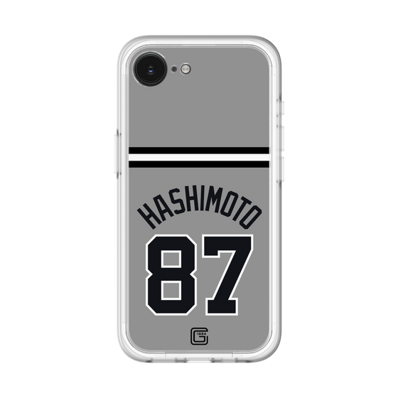 スリムプロテクションプレミアムケース［ 読売ジャイアンツ - #87 HASHIMOTO - ビジター ］