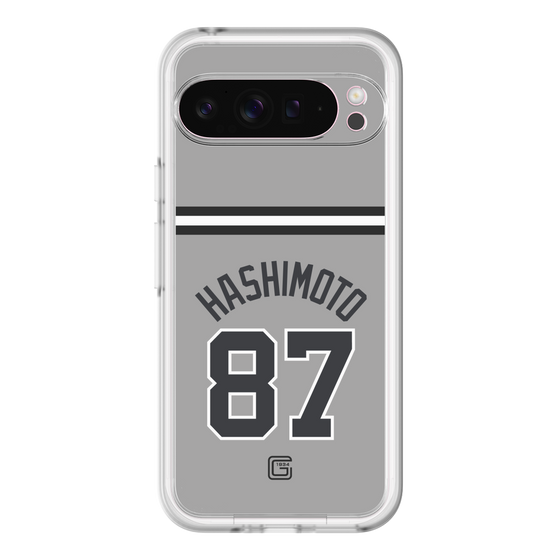 スリムプロテクションプレミアムケース［ 読売ジャイアンツ - #87 HASHIMOTO - ビジター ］