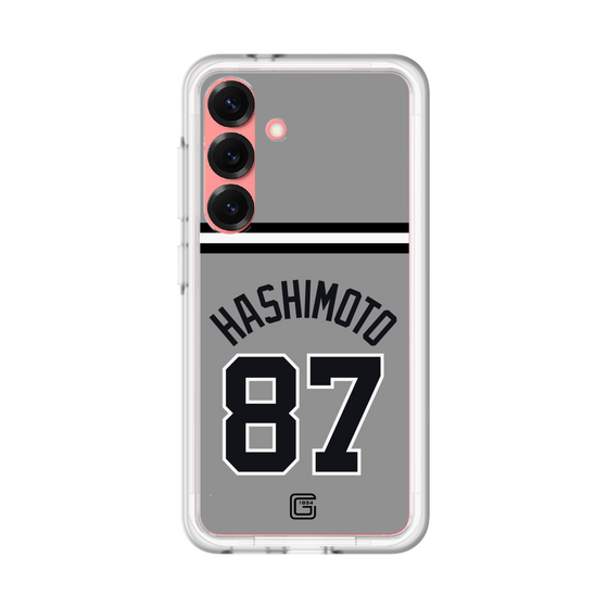 スリムプロテクションプレミアムケース［ 読売ジャイアンツ - #87 HASHIMOTO - ビジター ］