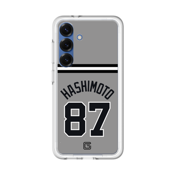 スリムプロテクションプレミアムケース［ 読売ジャイアンツ - #87 HASHIMOTO - ビジター ］