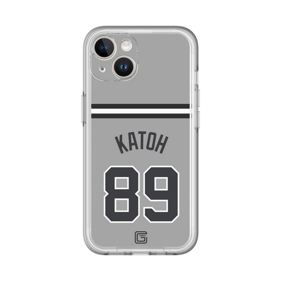 スリムプロテクションプレミアムケース［ 読売ジャイアンツ - #89 KATOH - ビジター ］