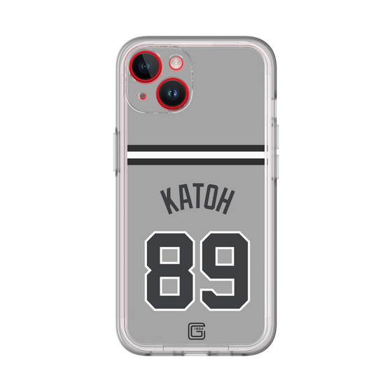 スリムプロテクションプレミアムケース［ 読売ジャイアンツ - #89 KATOH - ビジター ］