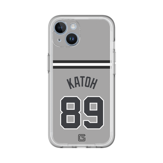 スリムプロテクションプレミアムケース［ 読売ジャイアンツ - #89 KATOH - ビジター ］