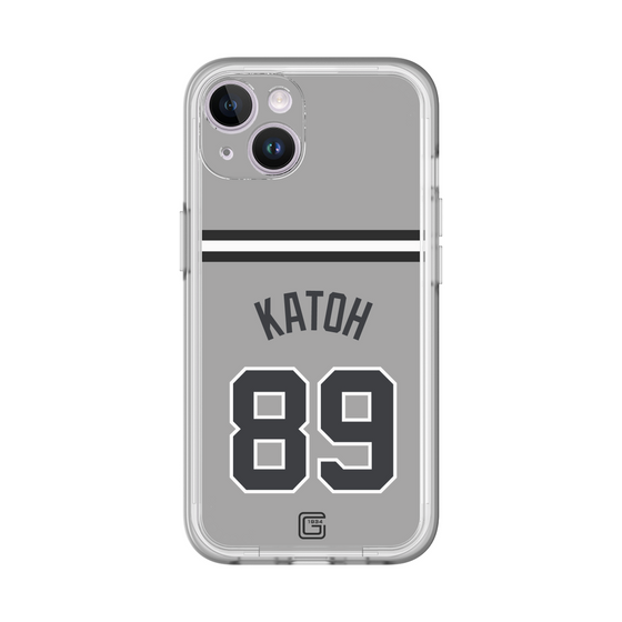 スリムプロテクションプレミアムケース［ 読売ジャイアンツ - #89 KATOH - ビジター ］