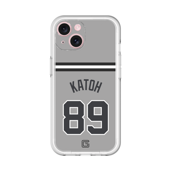 スリムプロテクションプレミアムケース［ 読売ジャイアンツ - #89 KATOH - ビジター ］
