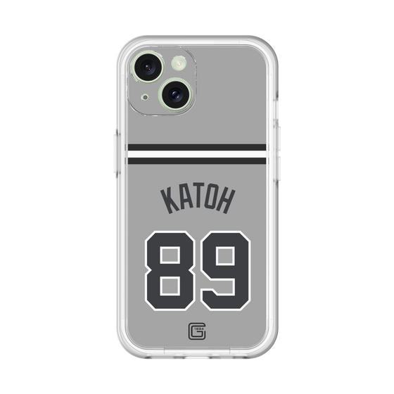 スリムプロテクションプレミアムケース［ 読売ジャイアンツ - #89 KATOH - ビジター ］