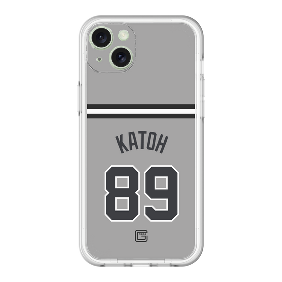 スリムプロテクションプレミアムケース［ 読売ジャイアンツ - #89 KATOH - ビジター ］