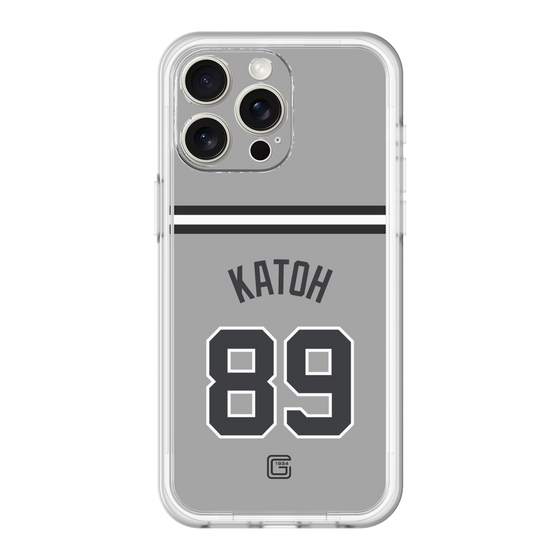 スリムプロテクションプレミアムケース［ 読売ジャイアンツ - #89 KATOH - ビジター ］