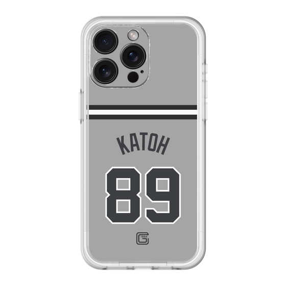 スリムプロテクションプレミアムケース［ 読売ジャイアンツ - #89 KATOH - ビジター ］