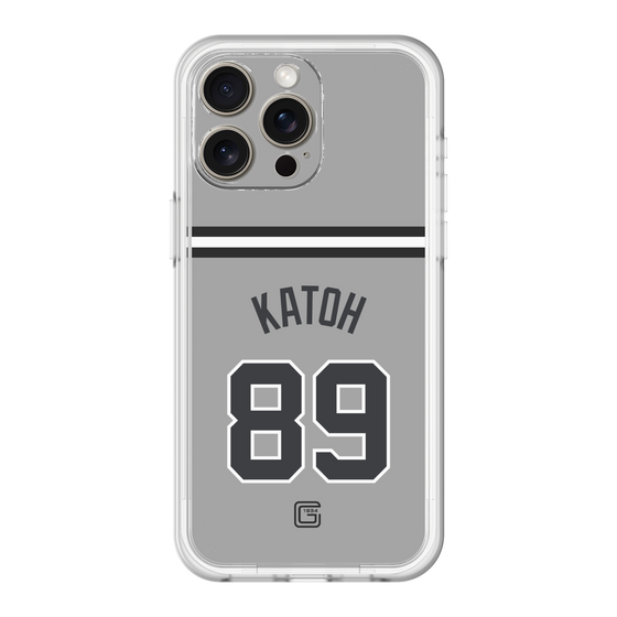 スリムプロテクションプレミアムケース［ 読売ジャイアンツ - #89 KATOH - ビジター ］