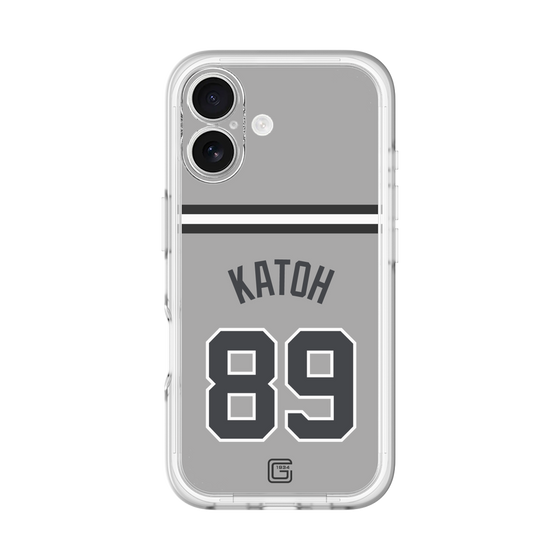 スリムプロテクションプレミアムケース［ 読売ジャイアンツ - #89 KATOH - ビジター ］