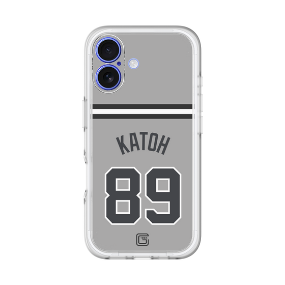 スリムプロテクションプレミアムケース［ 読売ジャイアンツ - #89 KATOH - ビジター ］