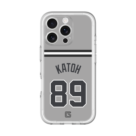 スリムプロテクションプレミアムケース［ 読売ジャイアンツ - #89 KATOH - ビジター ］