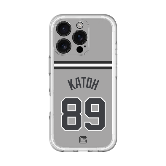 スリムプロテクションプレミアムケース［ 読売ジャイアンツ - #89 KATOH - ビジター ］