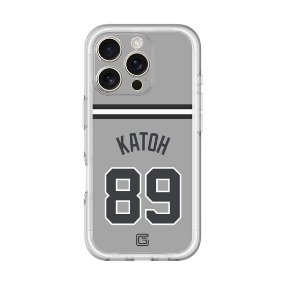 スリムプロテクションプレミアムケース［ 読売ジャイアンツ - #89 KATOH - ビジター ］
