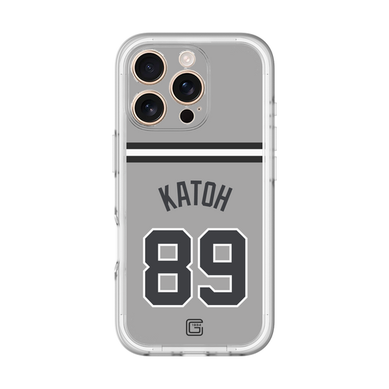 スリムプロテクションプレミアムケース［ 読売ジャイアンツ - #89 KATOH - ビジター ］