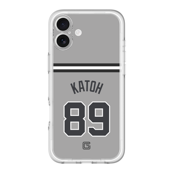 スリムプロテクションプレミアムケース［ 読売ジャイアンツ - #89 KATOH - ビジター ］
