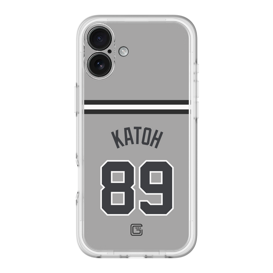 スリムプロテクションプレミアムケース［ 読売ジャイアンツ - #89 KATOH - ビジター ］