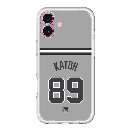 スリムプロテクションプレミアムケース［ 読売ジャイアンツ - #89 KATOH - ビジター ］