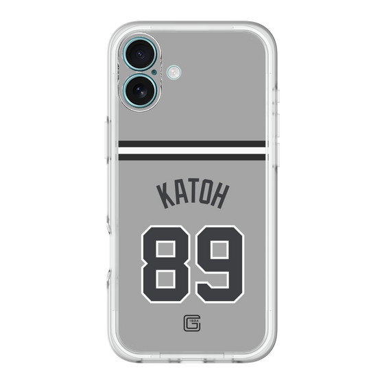スリムプロテクションプレミアムケース［ 読売ジャイアンツ - #89 KATOH - ビジター ］