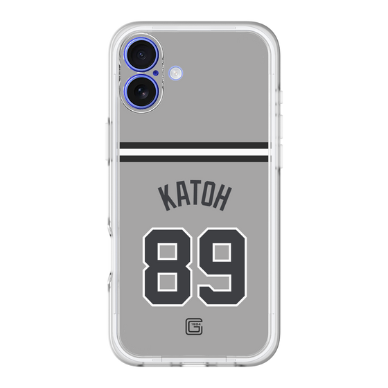 スリムプロテクションプレミアムケース［ 読売ジャイアンツ - #89 KATOH - ビジター ］