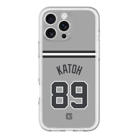 スリムプロテクションプレミアムケース［ 読売ジャイアンツ - #89 KATOH - ビジター ］