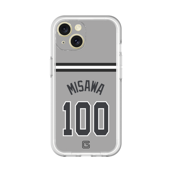 スリムプロテクションプレミアムケース［ 読売ジャイアンツ - #100 MISAWA - ビジター ］