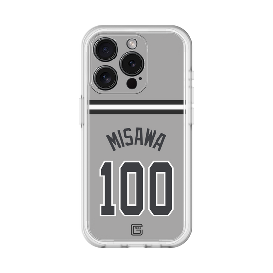 スリムプロテクションプレミアムケース［ 読売ジャイアンツ - #100 MISAWA - ビジター ］