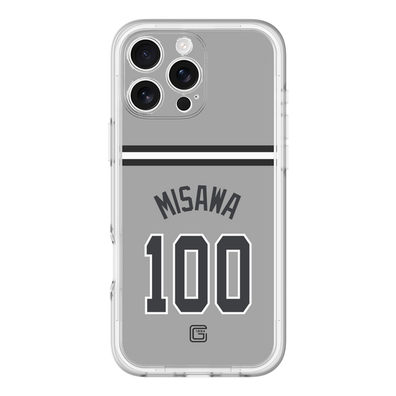 スリムプロテクションプレミアムケース［ 読売ジャイアンツ - #100 MISAWA - ビジター ］